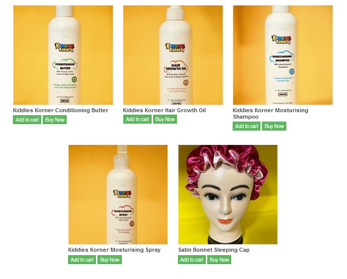 Products Kiddies Korner Hair Salon